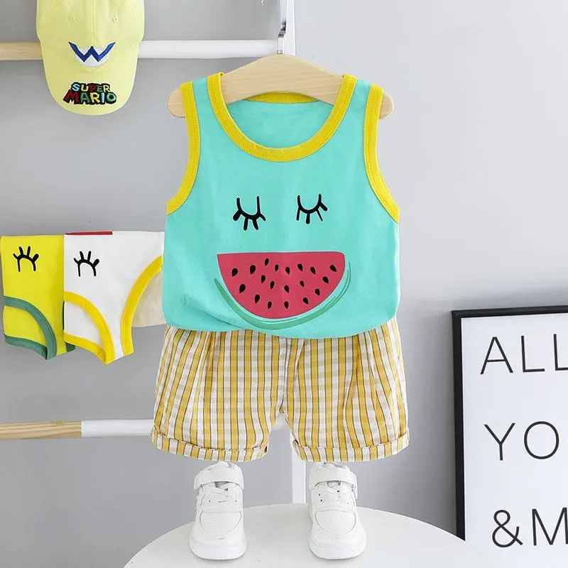 2-piece Watermelon Pattern  T-shirt & Shorts for Children Boy£¨No Shoes???Wholesale children's clothing