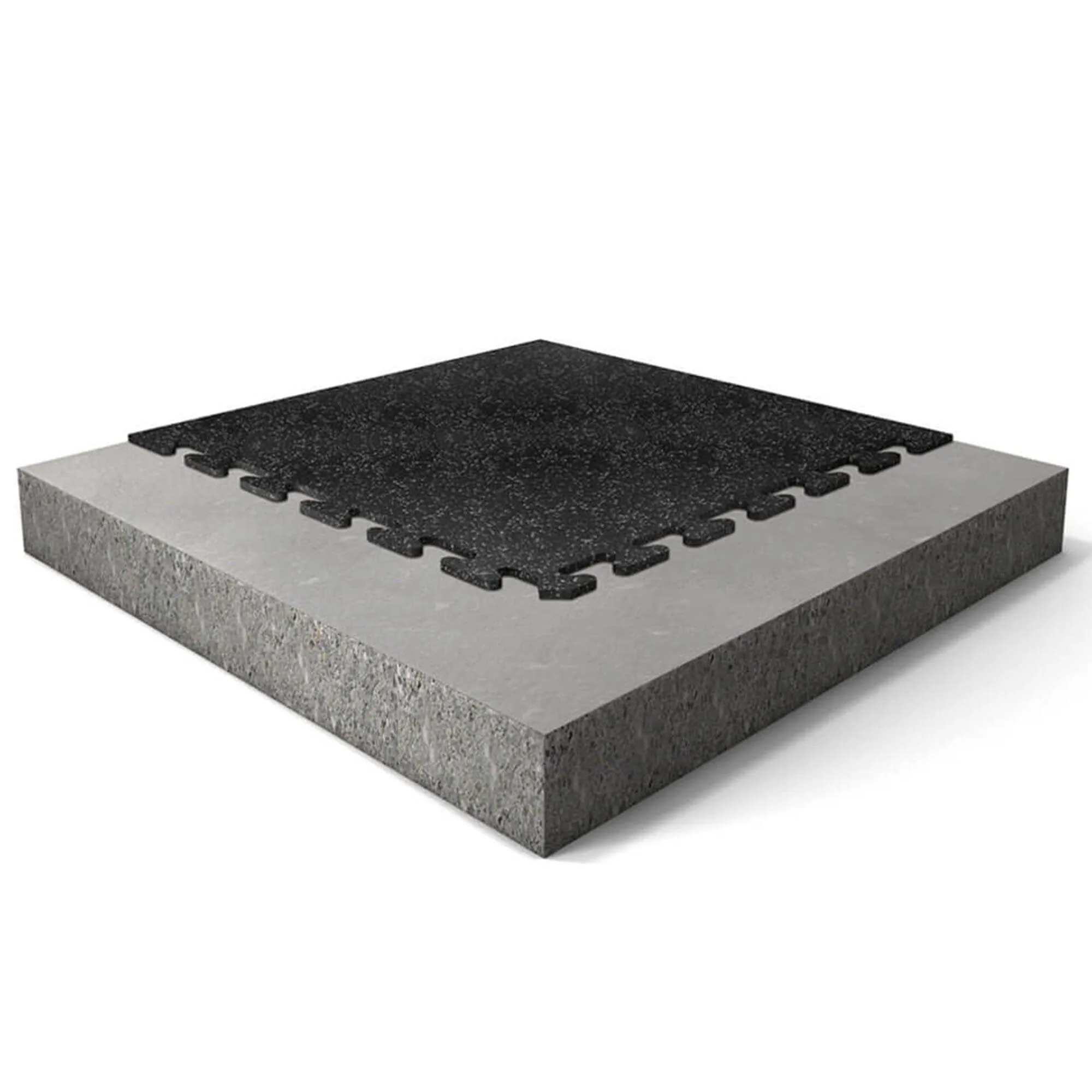 24" x 24" Regupol Activlok Interlocking Rubber Tile (Border)