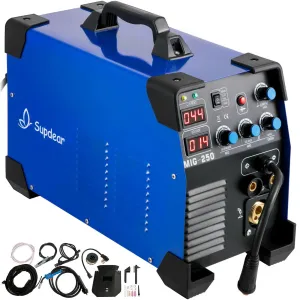 250 Amp Arc Welder 3 in 1 Aluminum Welder Semi-automatic Welding