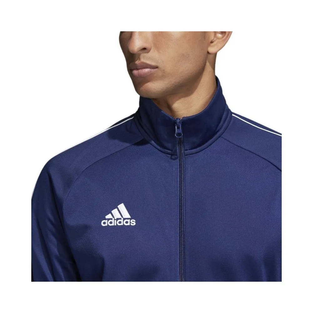 3 x Mens Adidas Core 18 Pes Zip Up Jacket Athletic Training Dark Blue/White