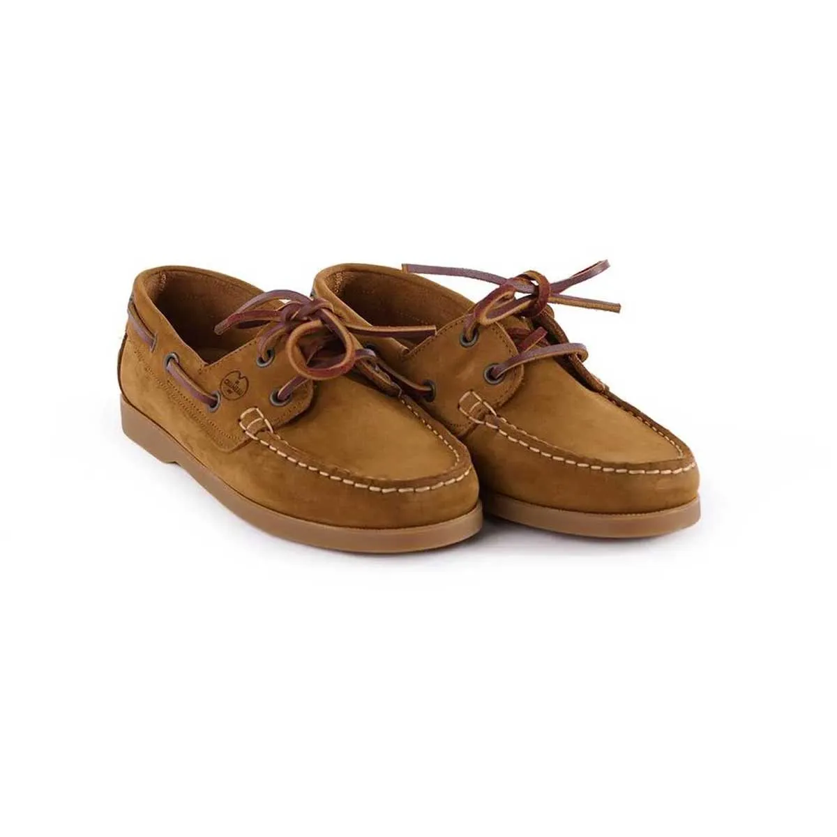 40% OFF LE CHAMEAU Galion Deckshoes - Women's - Tan Nubuck - Size: UK 8