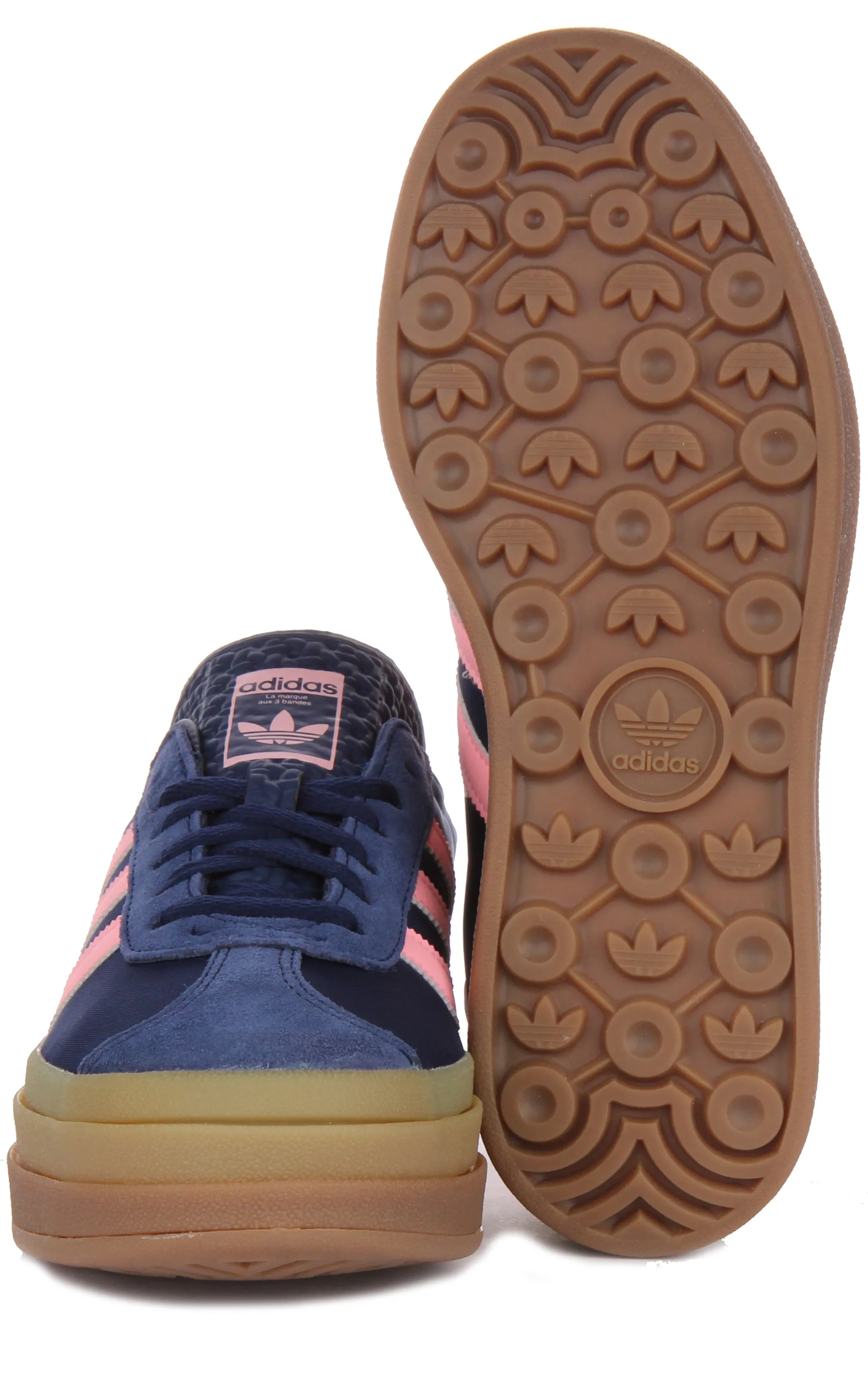 Adidas Gazelle Bold W In Navy Pink For Women