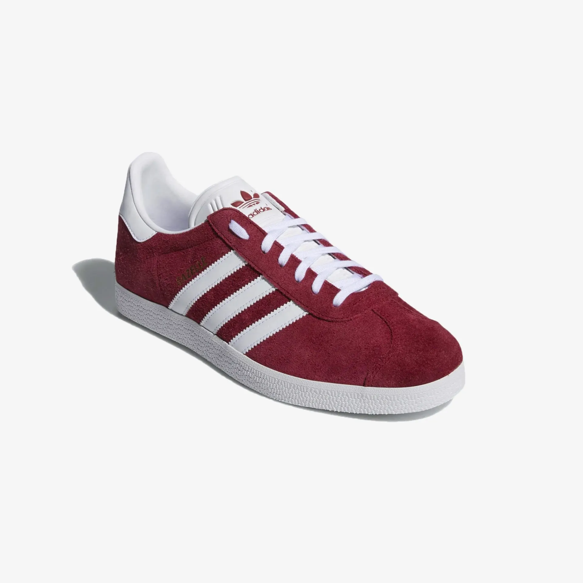 Adidas Originals | GAZELLE  { BURGANDY/CLOUD WHITE