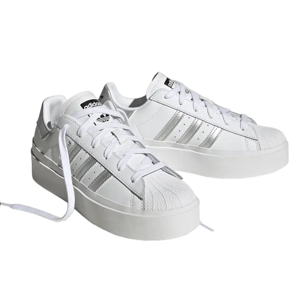 Adidas Originals Scarpa sneakers da donna Superstar Bonega IF7582 bianco-argento-nero