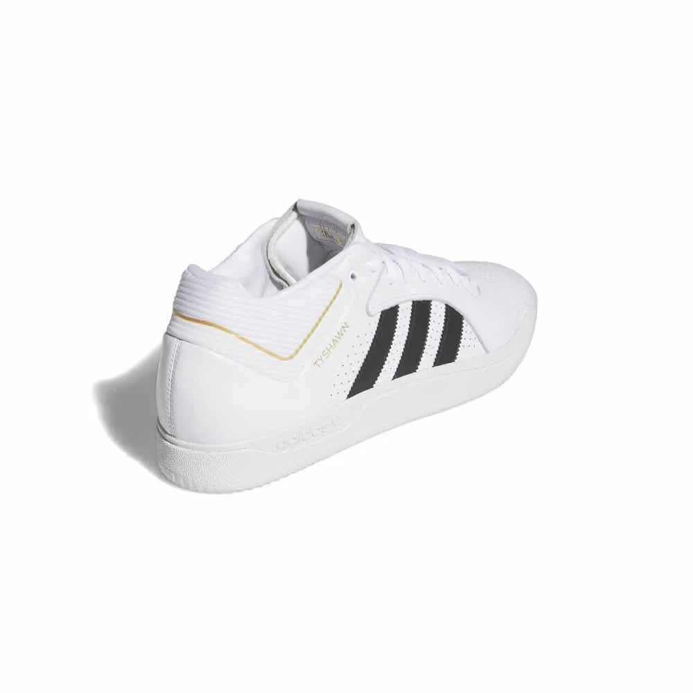 Adidas Skateboarding Tyshawn Feather White Core Black Gold Metallic Skate Shoes