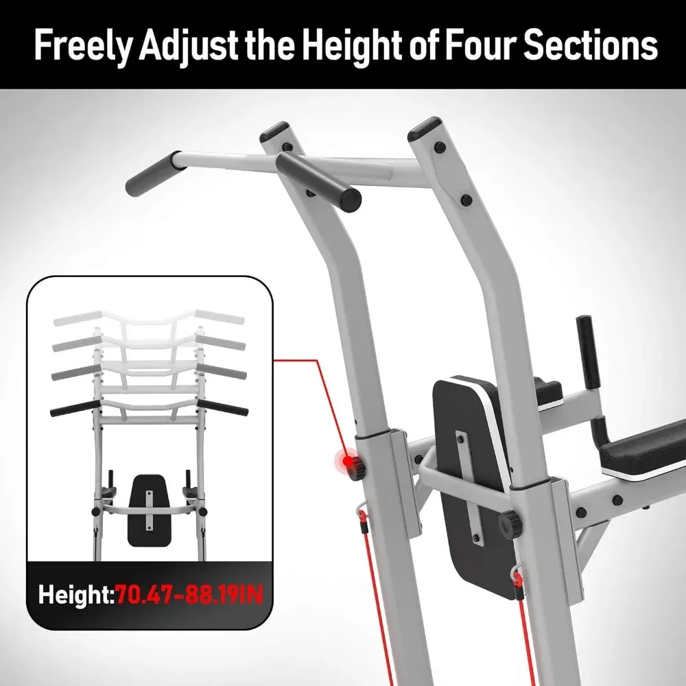 Adjustable Home Gym Power Tower - Pull-Up and Dip Station