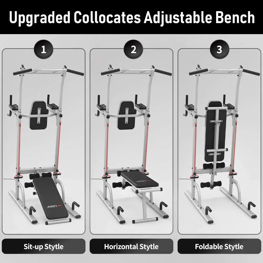 Adjustable Home Gym Power Tower - Pull-Up and Dip Station