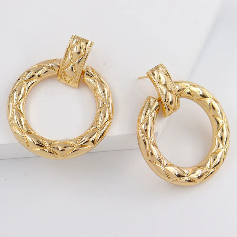 Alloy Personality Statement Earrings Set