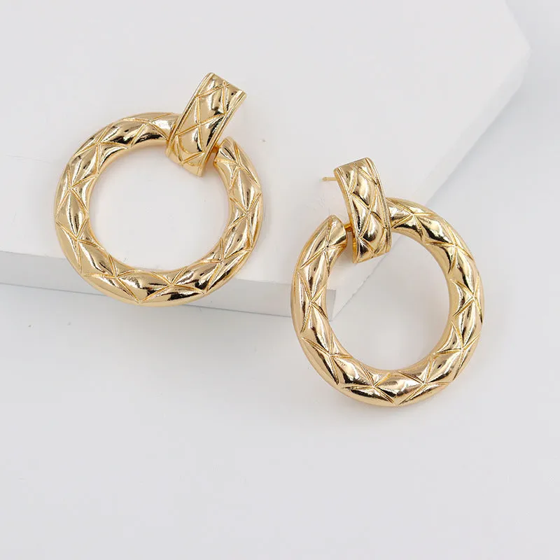 Alloy Personality Statement Earrings Set