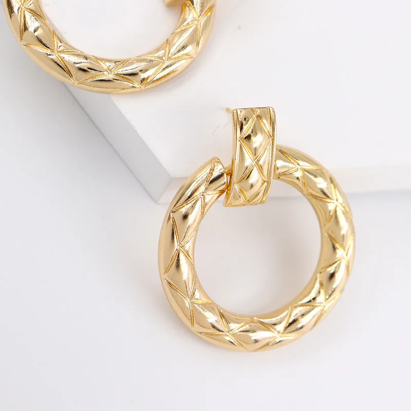 Alloy Personality Statement Earrings Set