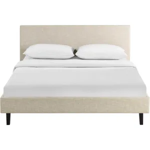 Alwyn Fabric Bed Beige