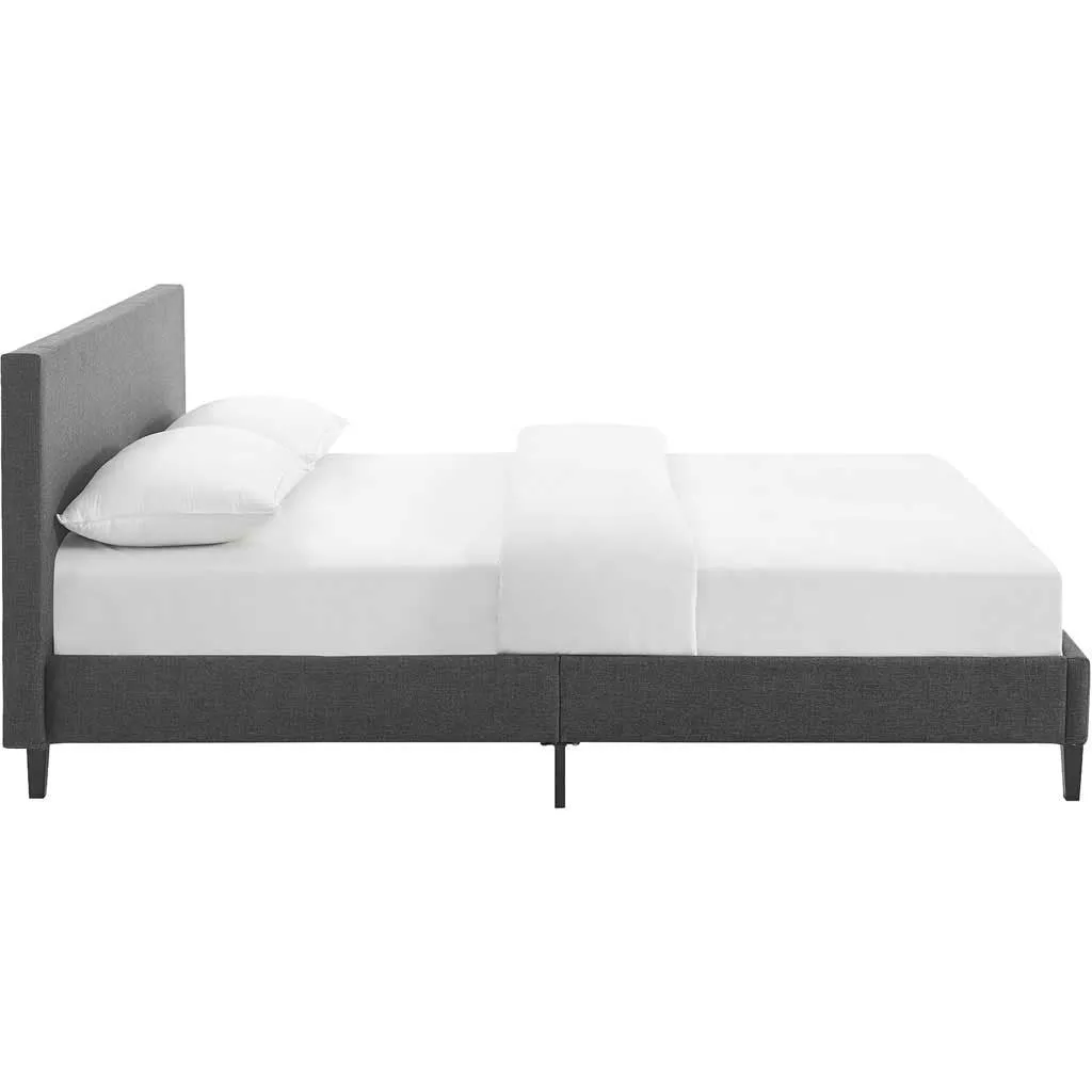 Alwyn Fabric Bed Gray