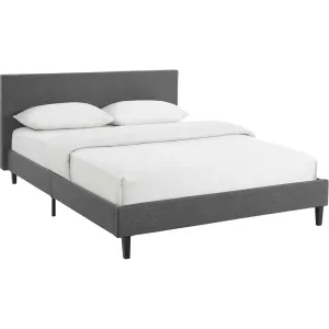 Alwyn Fabric Bed Gray