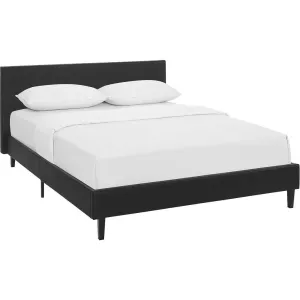 Alwyn Vinyl Bed Black