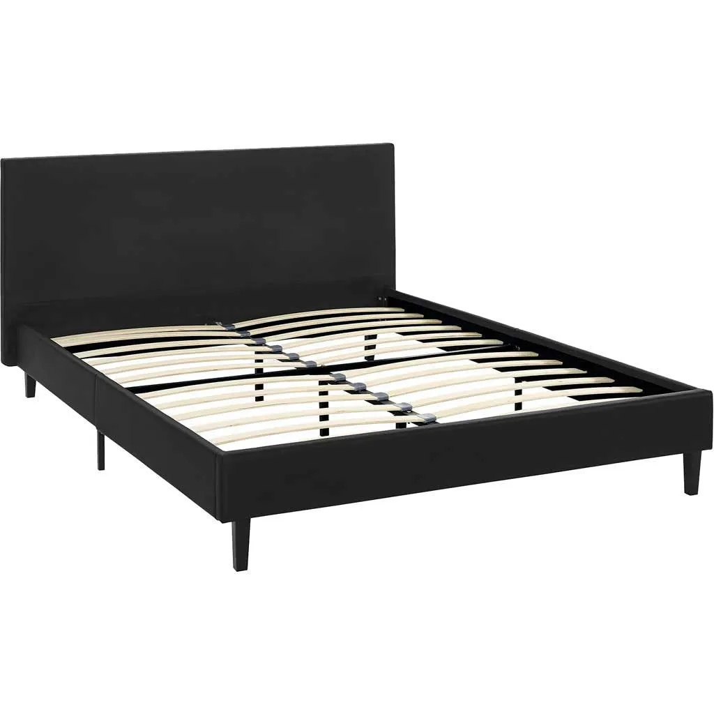 Alwyn Vinyl Bed Black