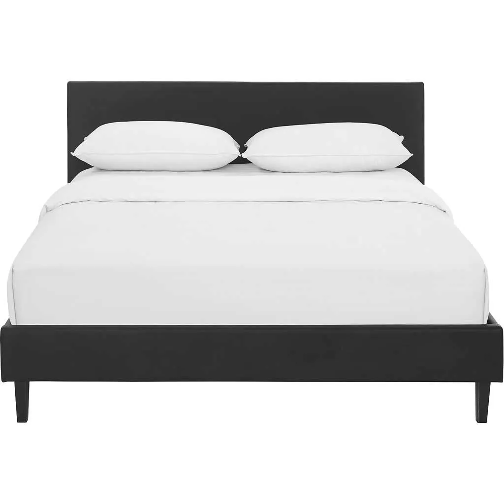 Alwyn Vinyl Bed Black