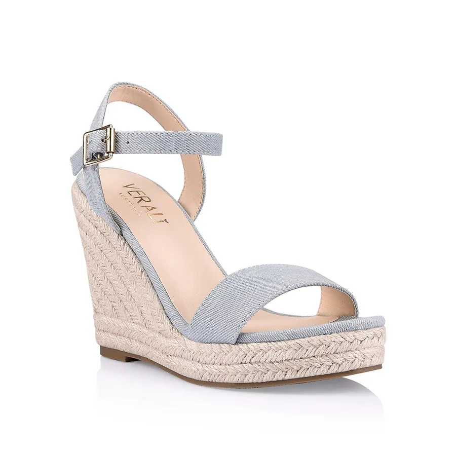 Amaya Rope Wedges - Denim