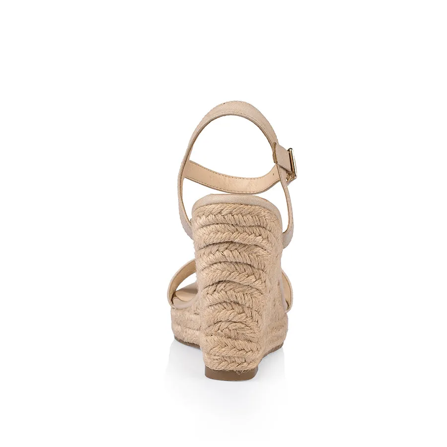 Amaya Rope Wedges - Nude