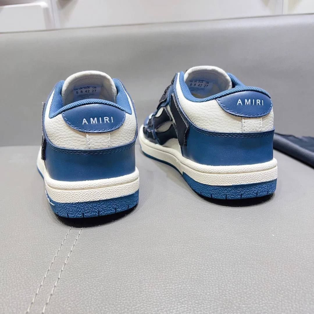 AMR Skel Top Low Blue and Dark Blue Sneakers-155