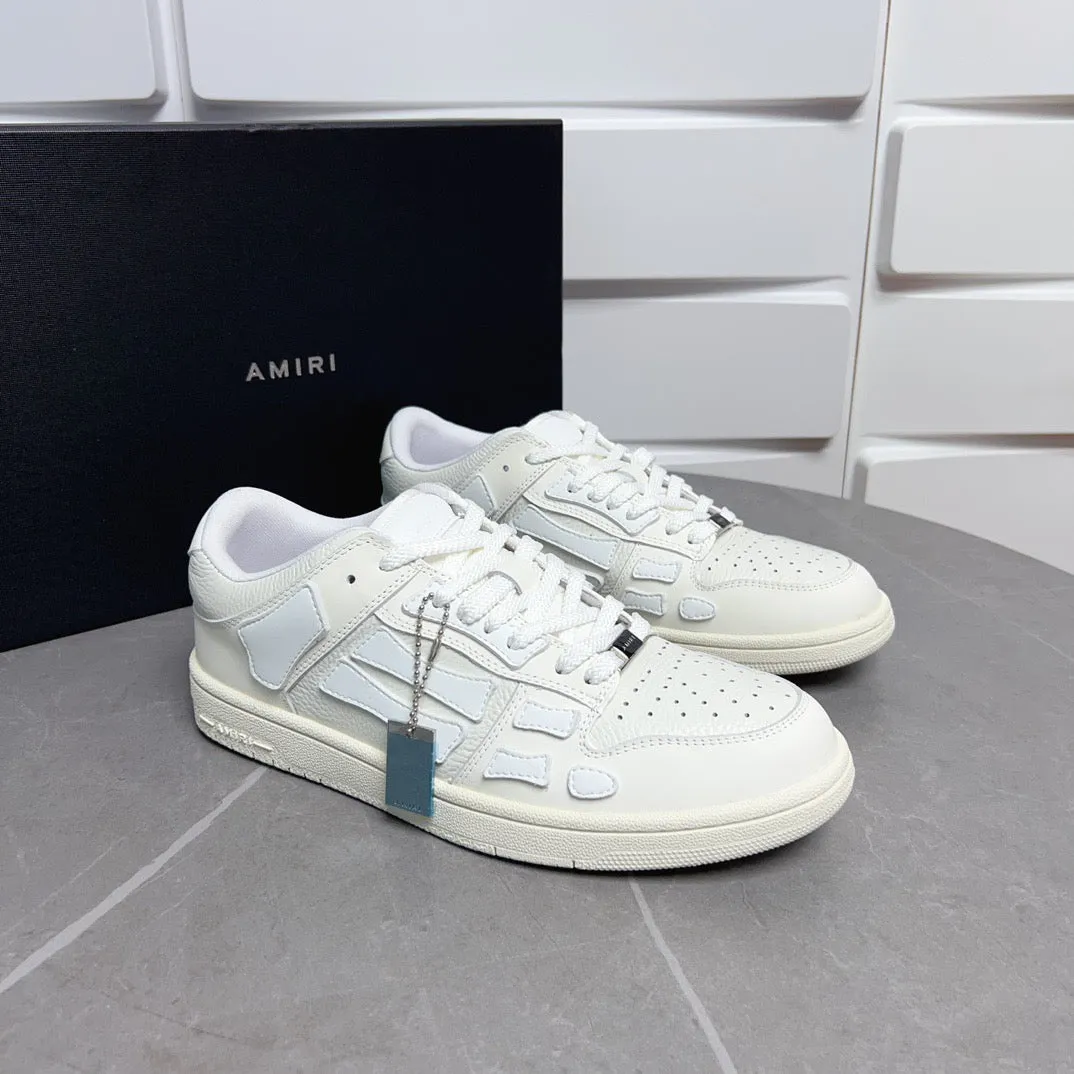 AMR Skel Top Low White Sneakers-150