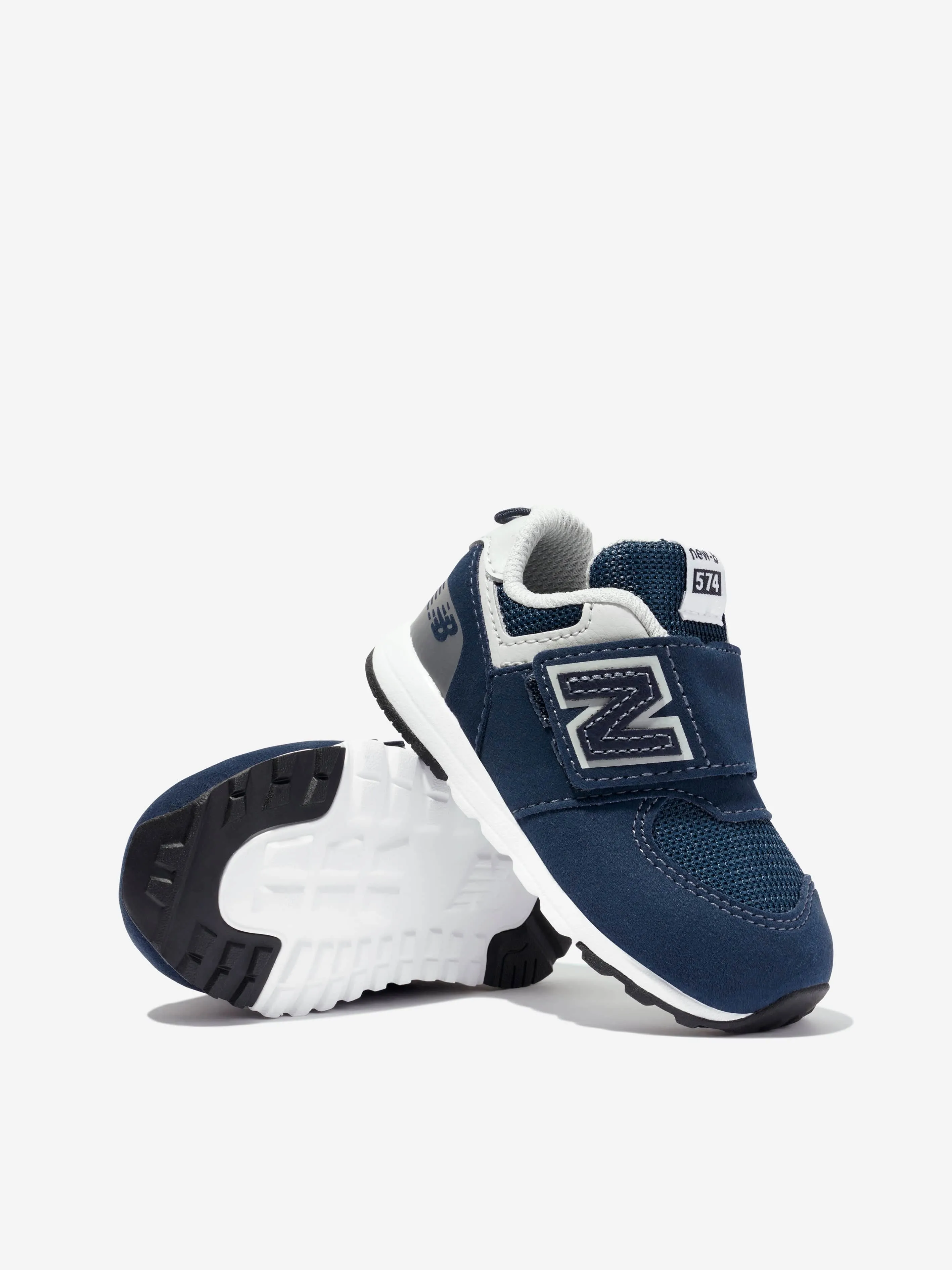 Baby 574 Logo Trainers in Navy