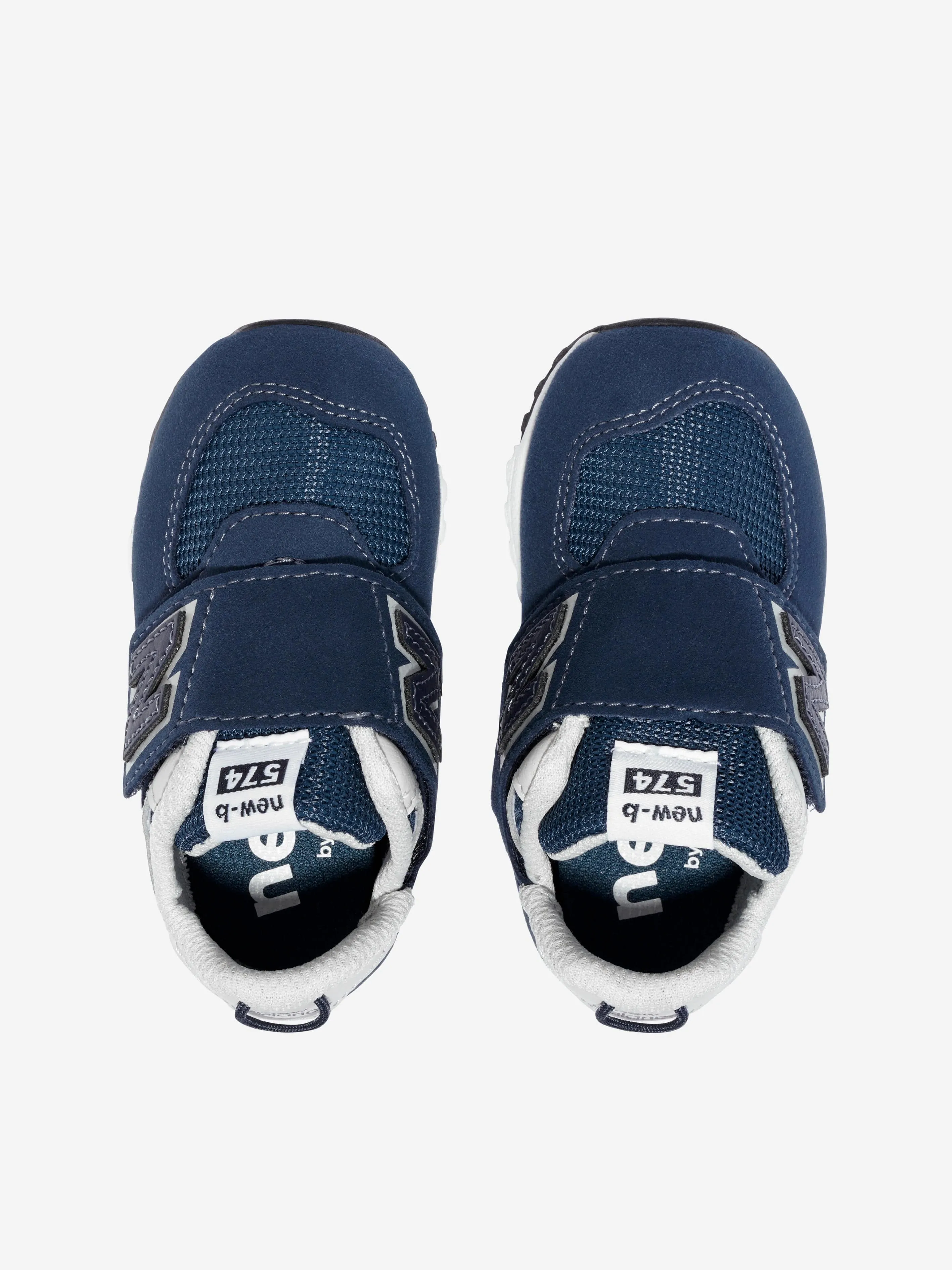 Baby 574 Logo Trainers in Navy