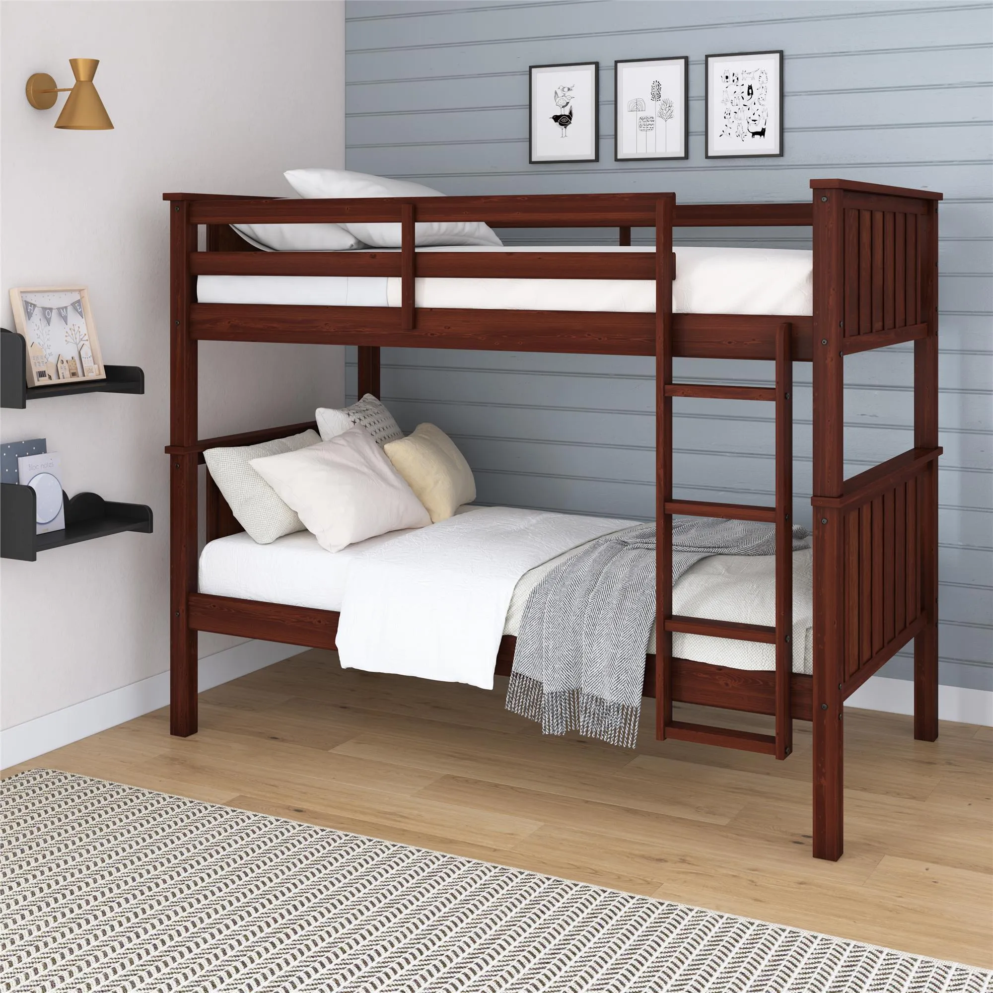 Bailen Kid's Convertible Wood Bunk Bed