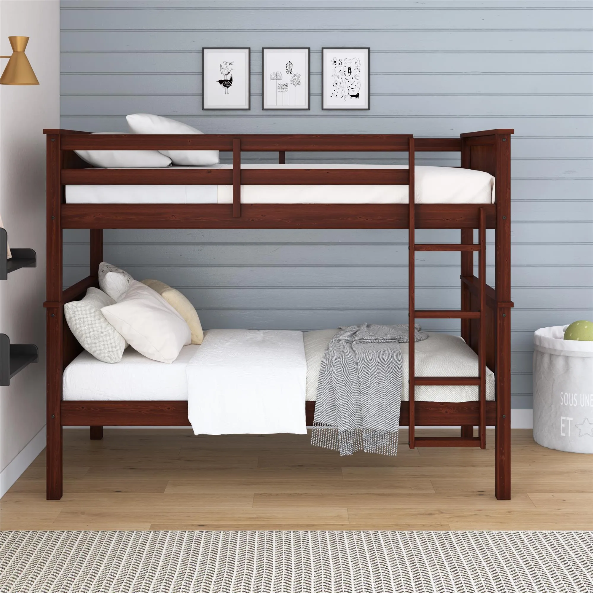 Bailen Kid's Convertible Wood Bunk Bed