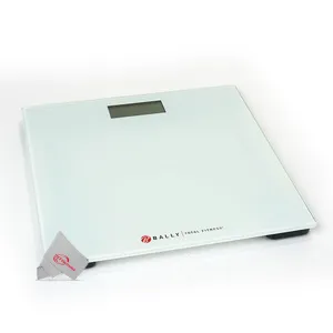 Bally Total Fitness Digital Weighing Bathroom Scale White Up to 400 LB Capacity