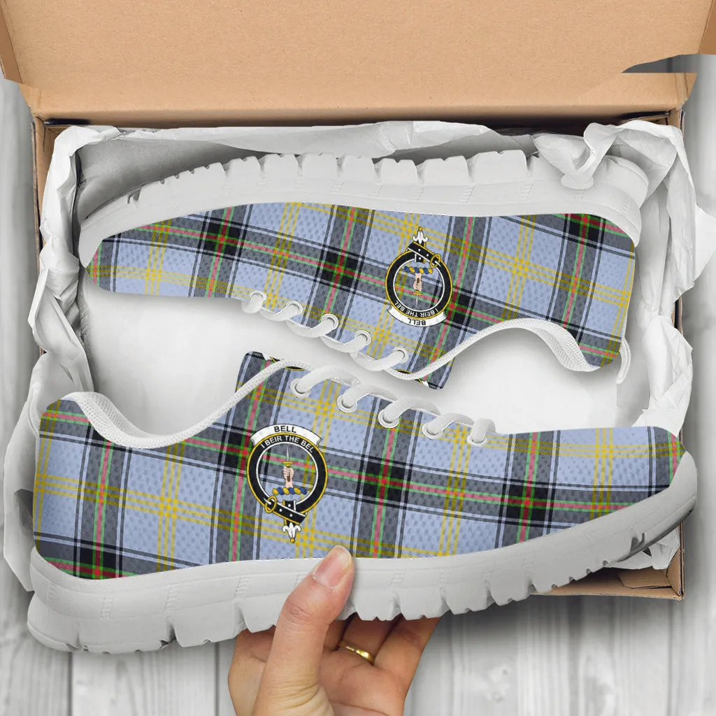 Bell Tartan Sneakers with Family Crest