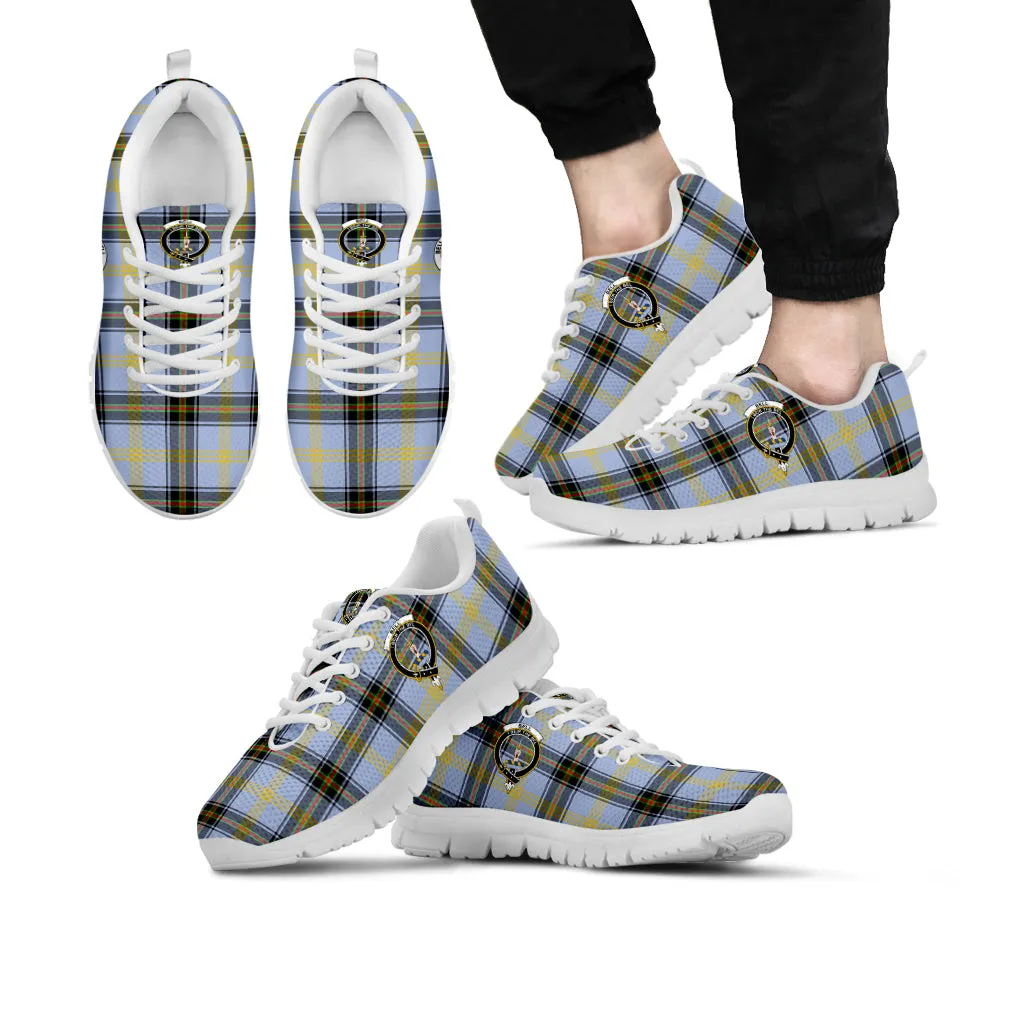 Bell Tartan Sneakers with Family Crest