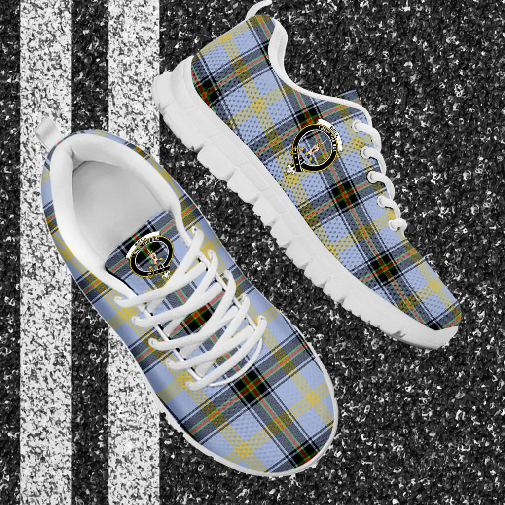 Bell Tartan Sneakers with Family Crest