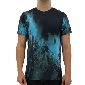 Black Blue Splash Men's T-shirt