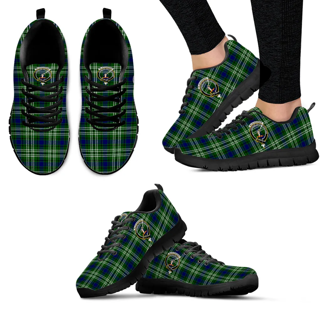 Blackadder Tartan Sneakers with Family Crest