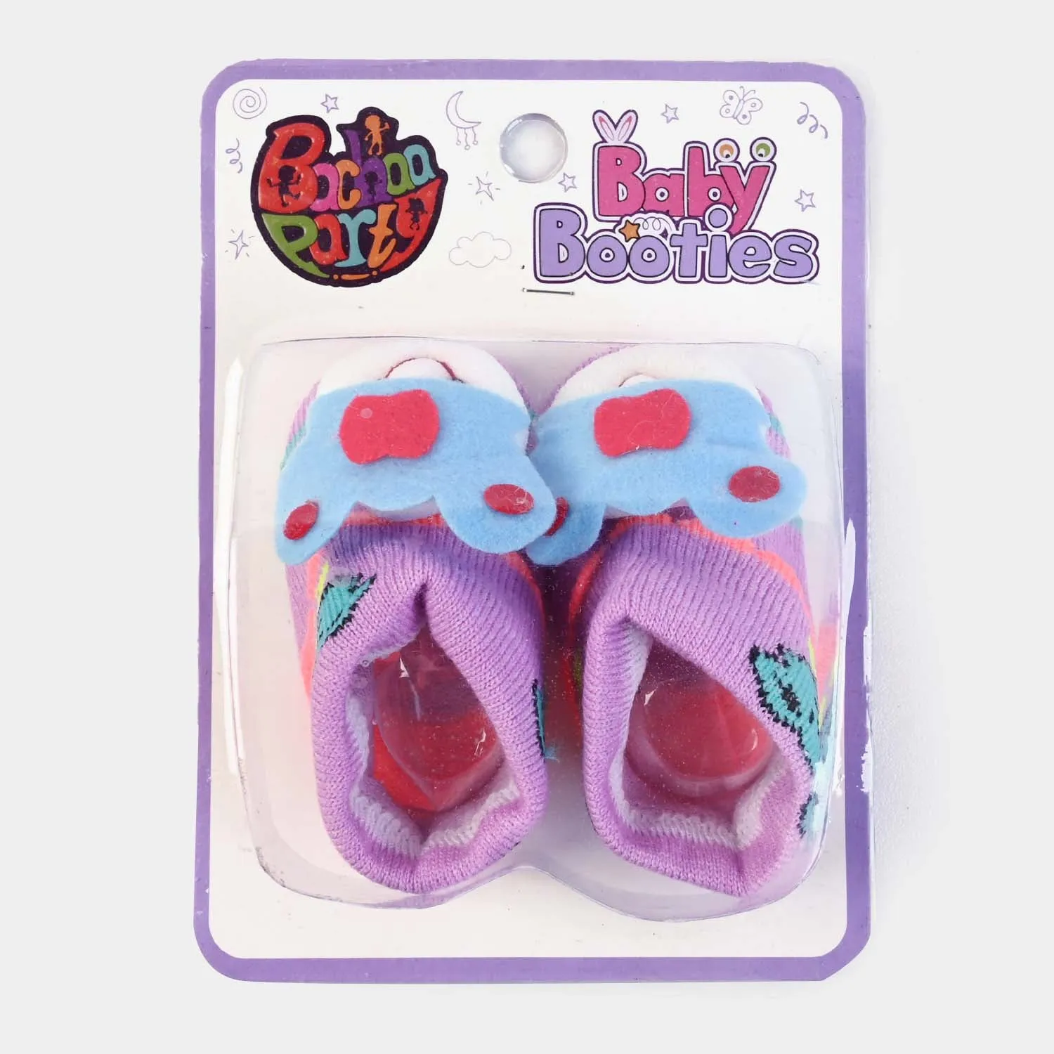 BP N. B Baby Booties -Purple