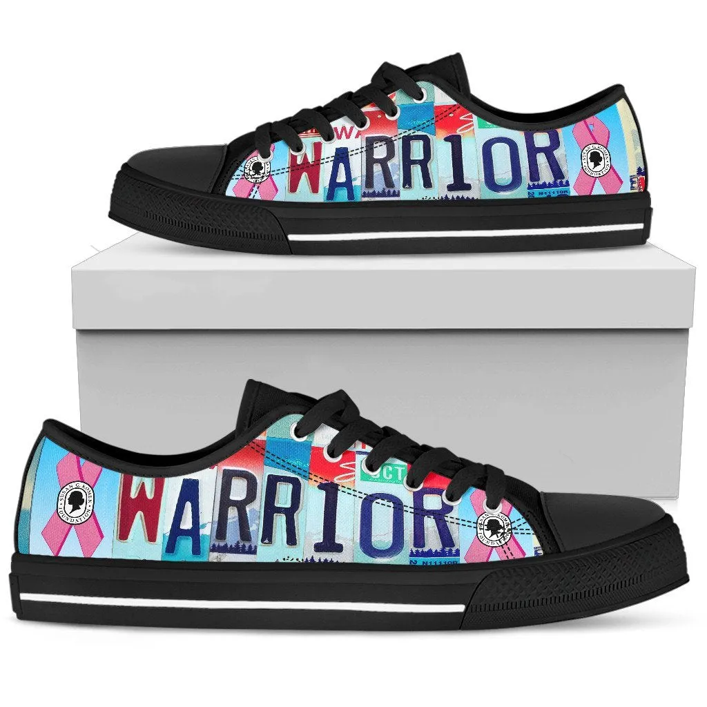 Breast Cancer Warrior Low Top Shoes