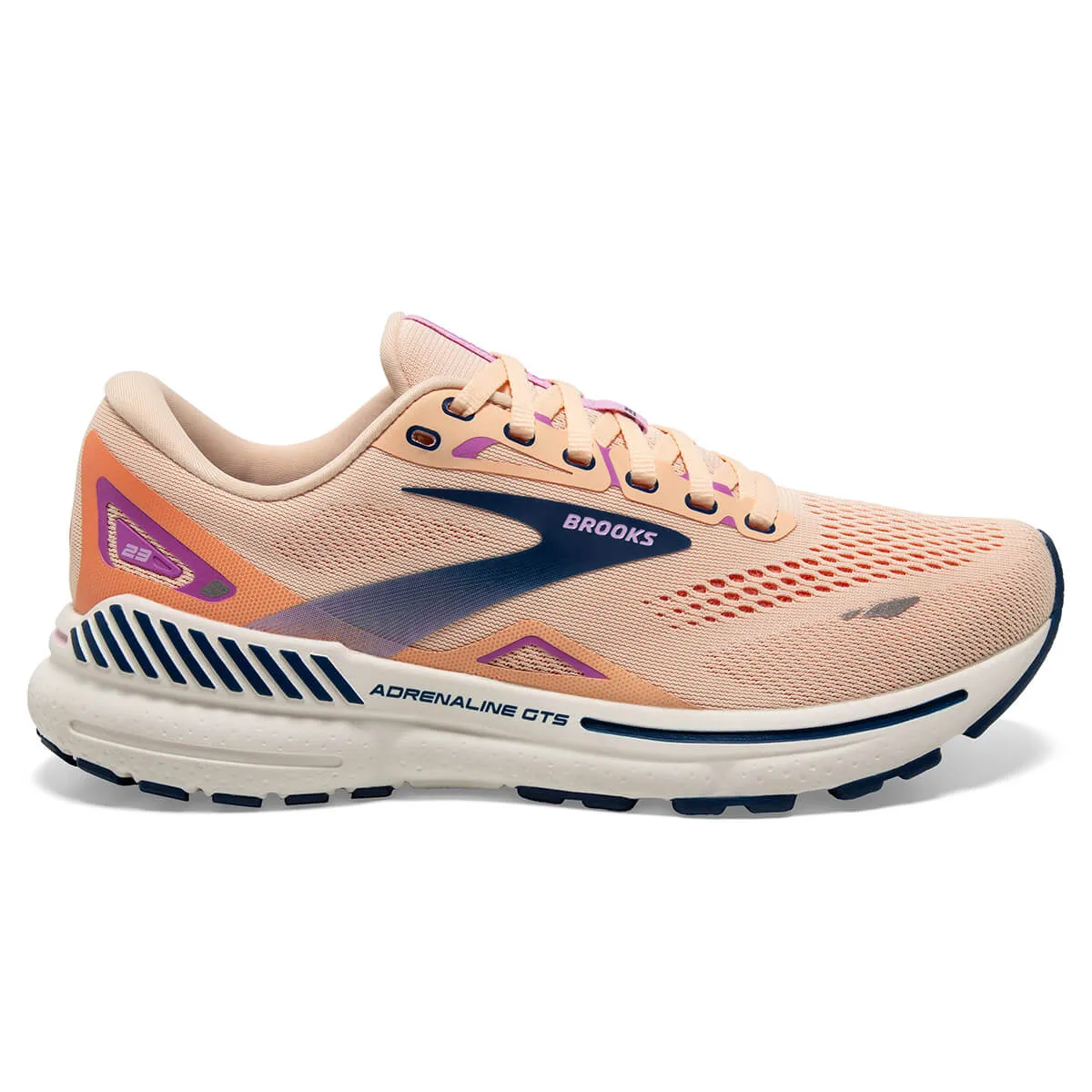 Brooks Adrenaline GTS 23 Womens | Apricot/estate Blue/orchid