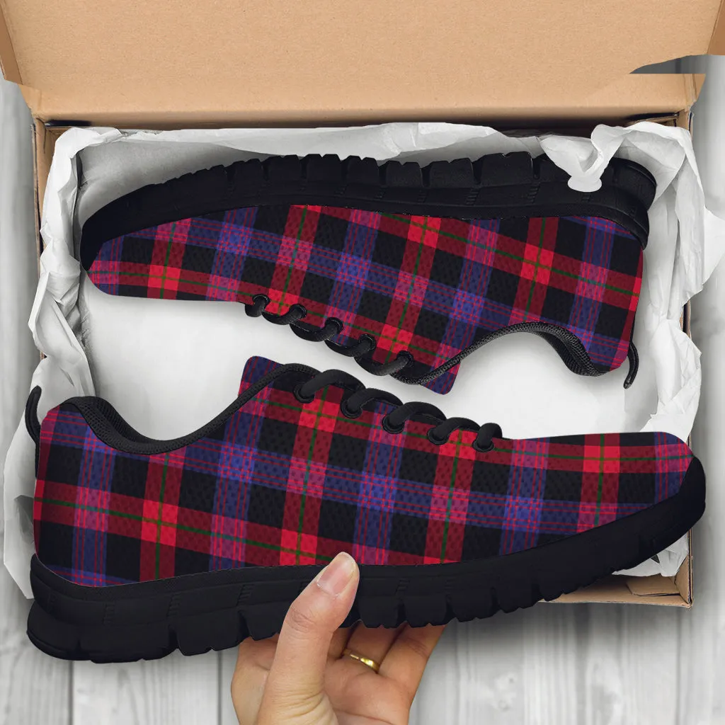 Broun Modern Tartan Sneakers