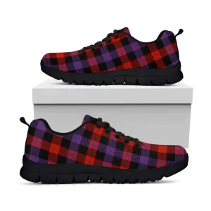 Broun Modern Tartan Sneakers