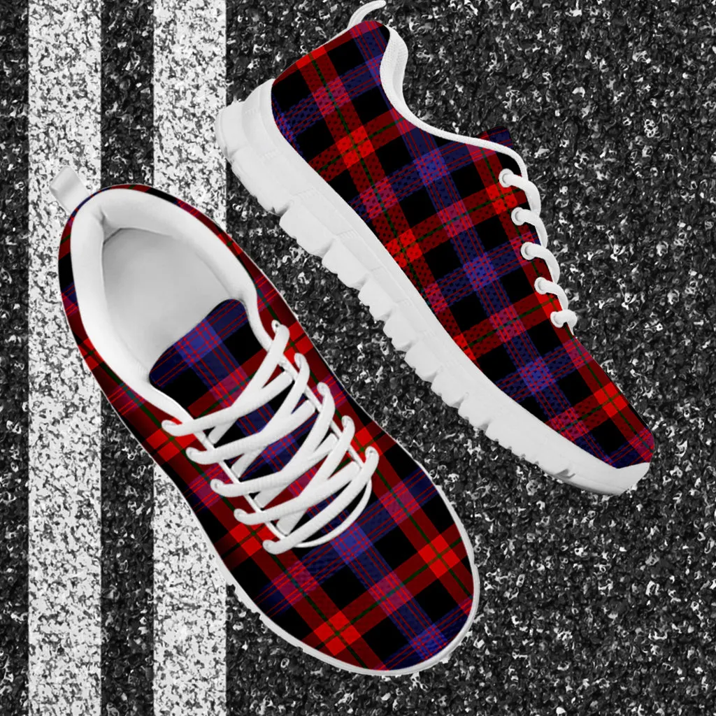 Broun Modern Tartan Sneakers