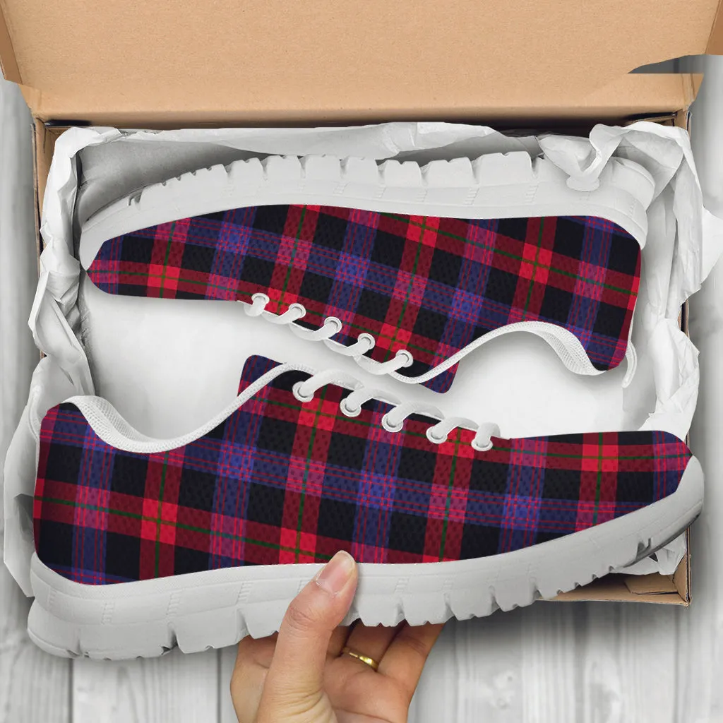 Broun Modern Tartan Sneakers