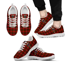 Bruce Tartan Sneakers with Family Crest