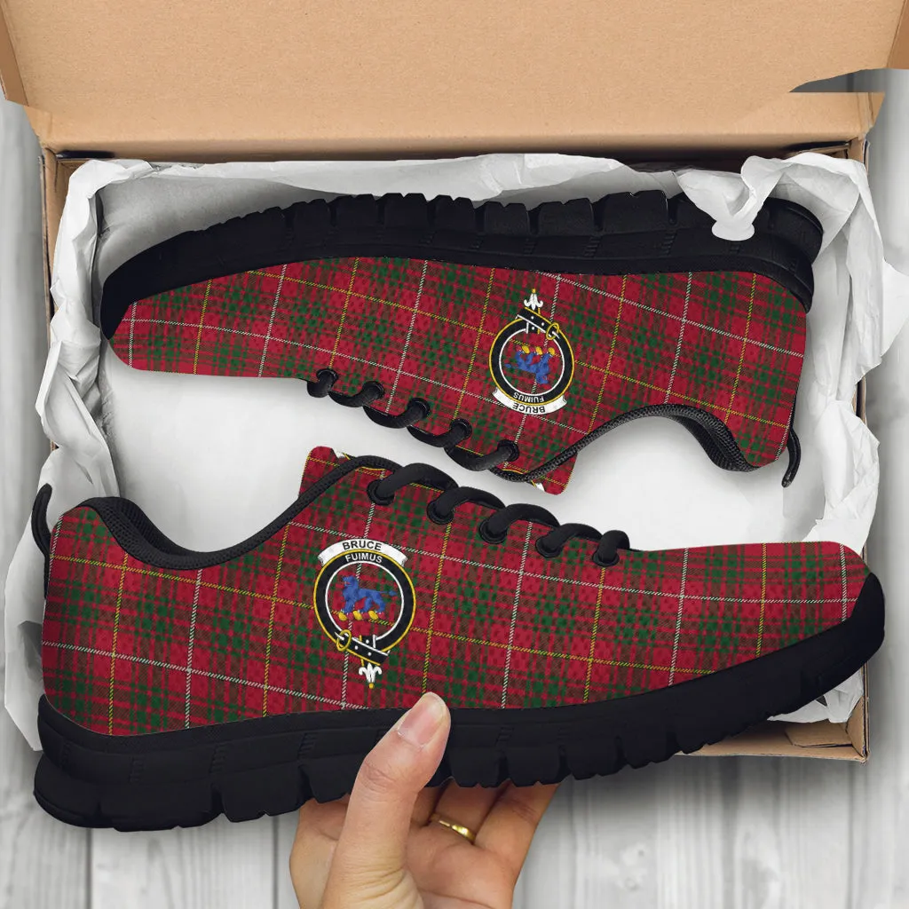 Bruce Tartan Sneakers with Family Crest