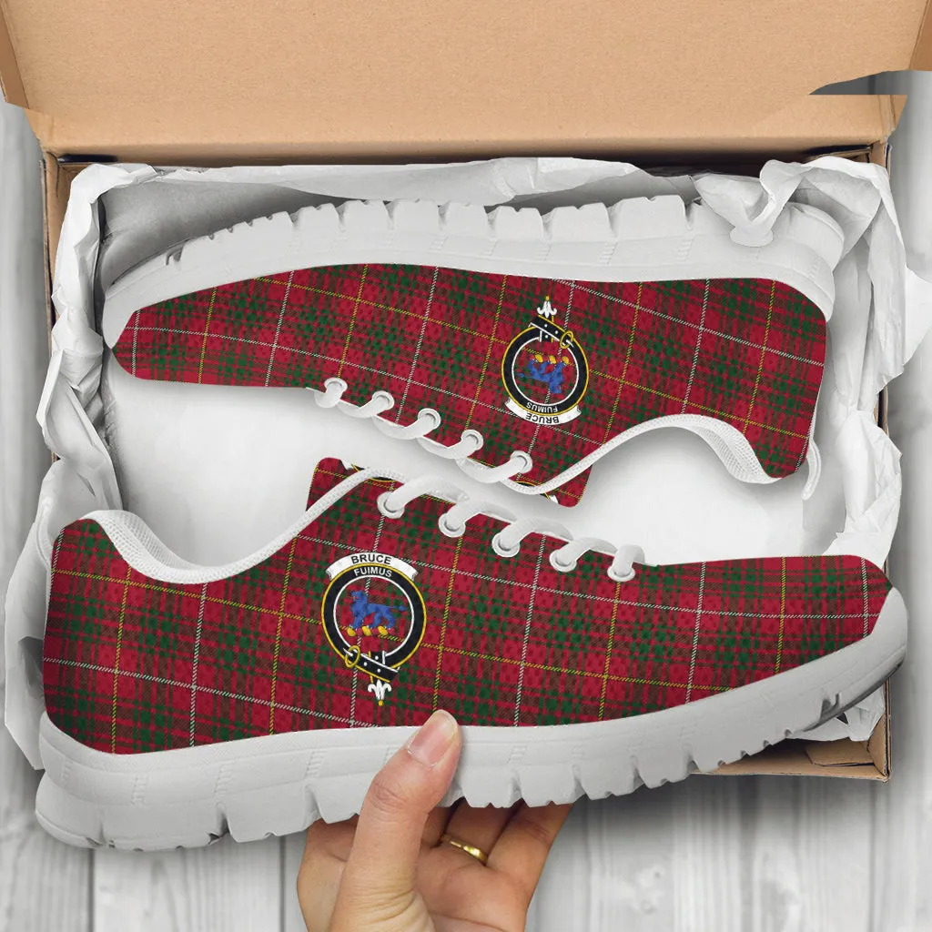 Bruce Tartan Sneakers with Family Crest