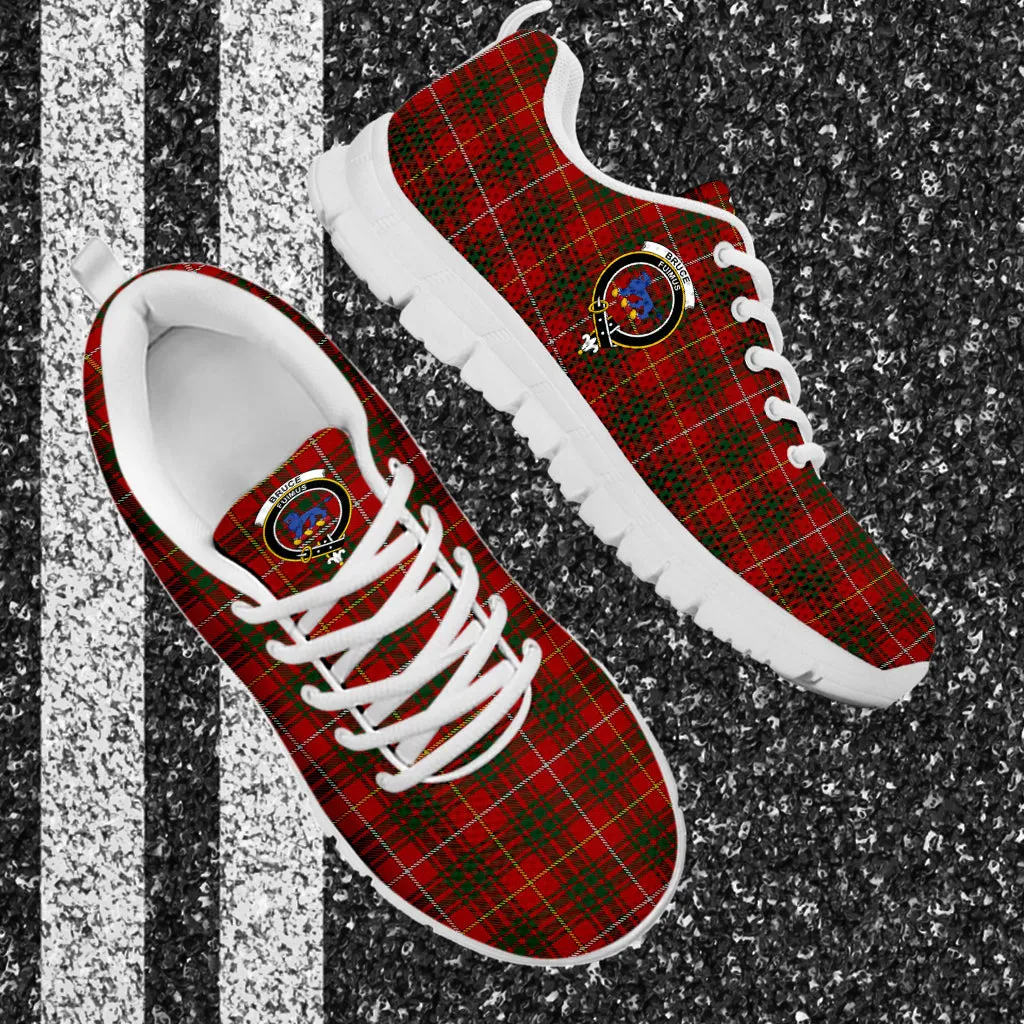 Bruce Tartan Sneakers with Family Crest