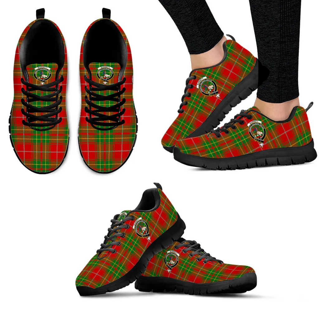 Burnett Tartan Sneakers with Family Crest