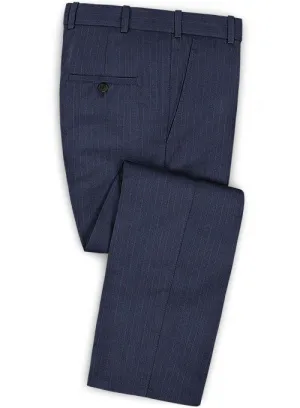 Caccioppoli Dapper Dandy Osotti Blue Wool Pants