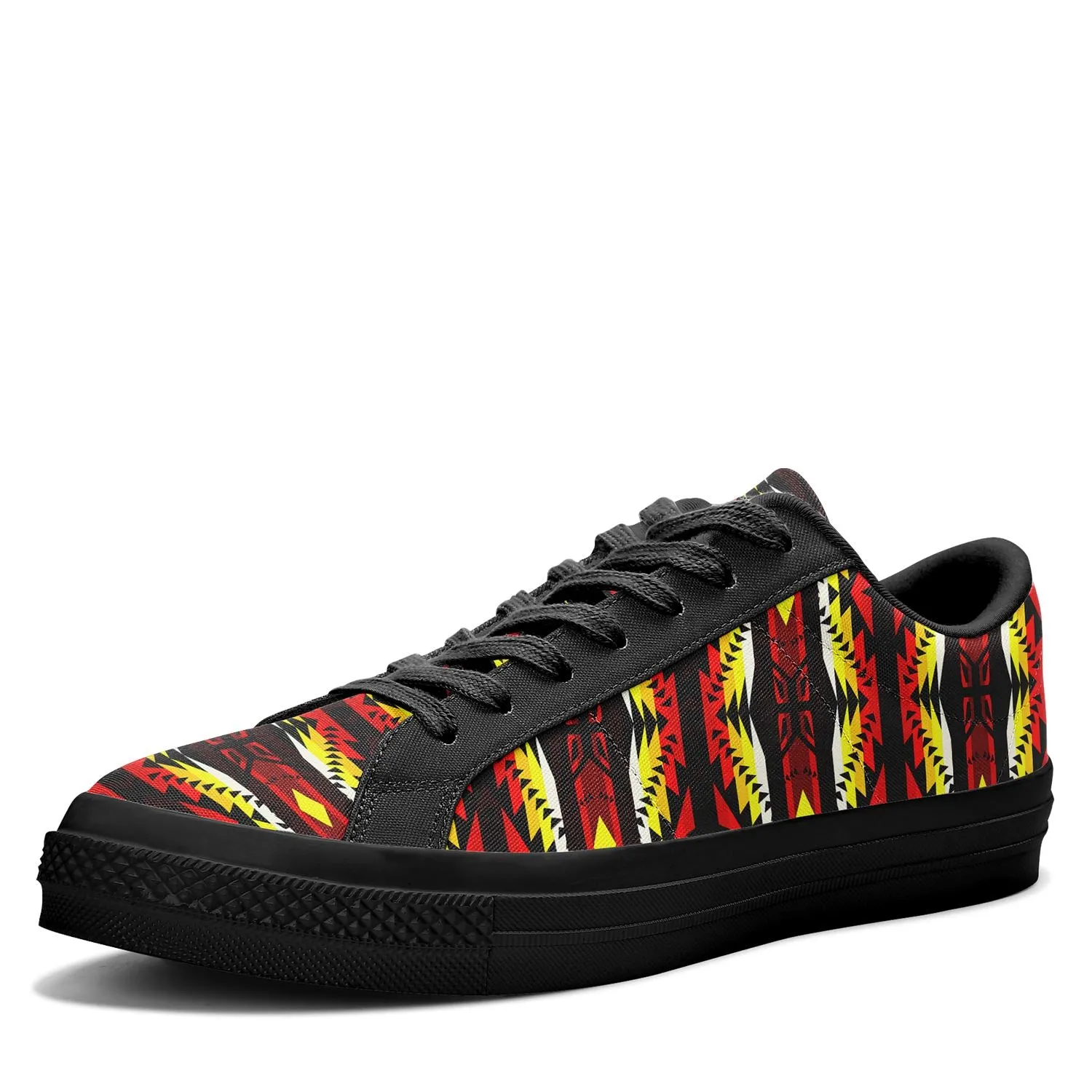 Canyon War Party Aapisi Low Top Canvas Shoes Black Sole