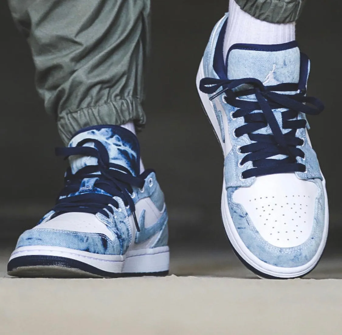 CE - AJ1 washed denim denim