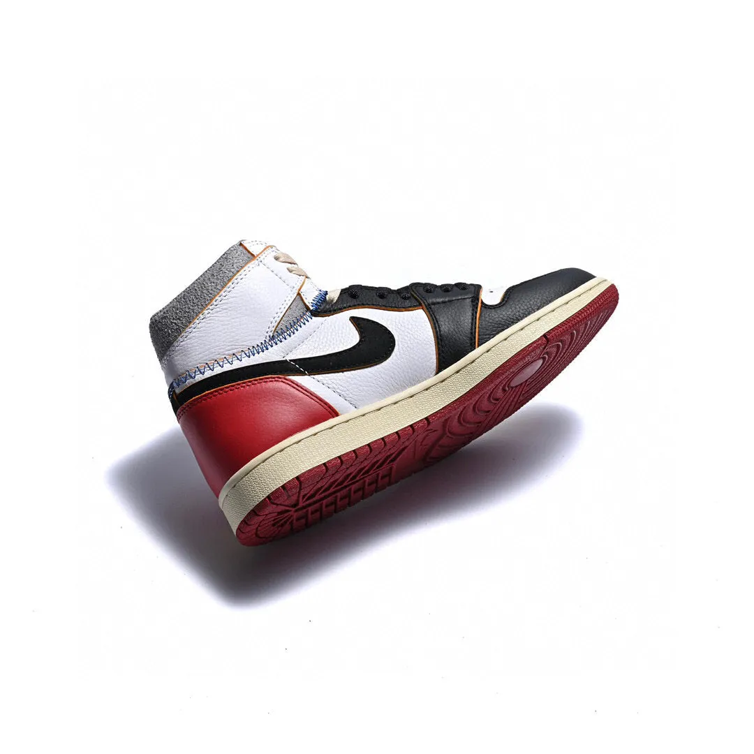 CE - Union x AJ1 High white and red stitching